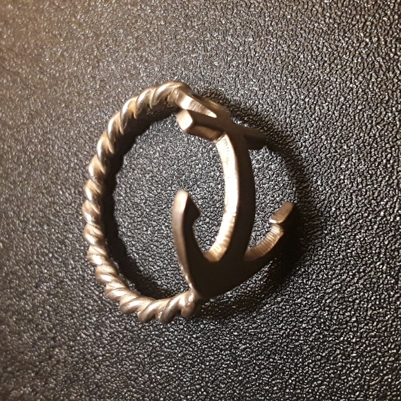 Seed & Sage Genuine Sterling Silver Anchor Ring - Size 9 - Picture 8 of 10